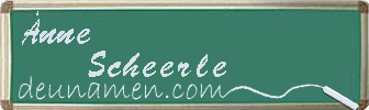 Änne Scheerle Visitenkarte
